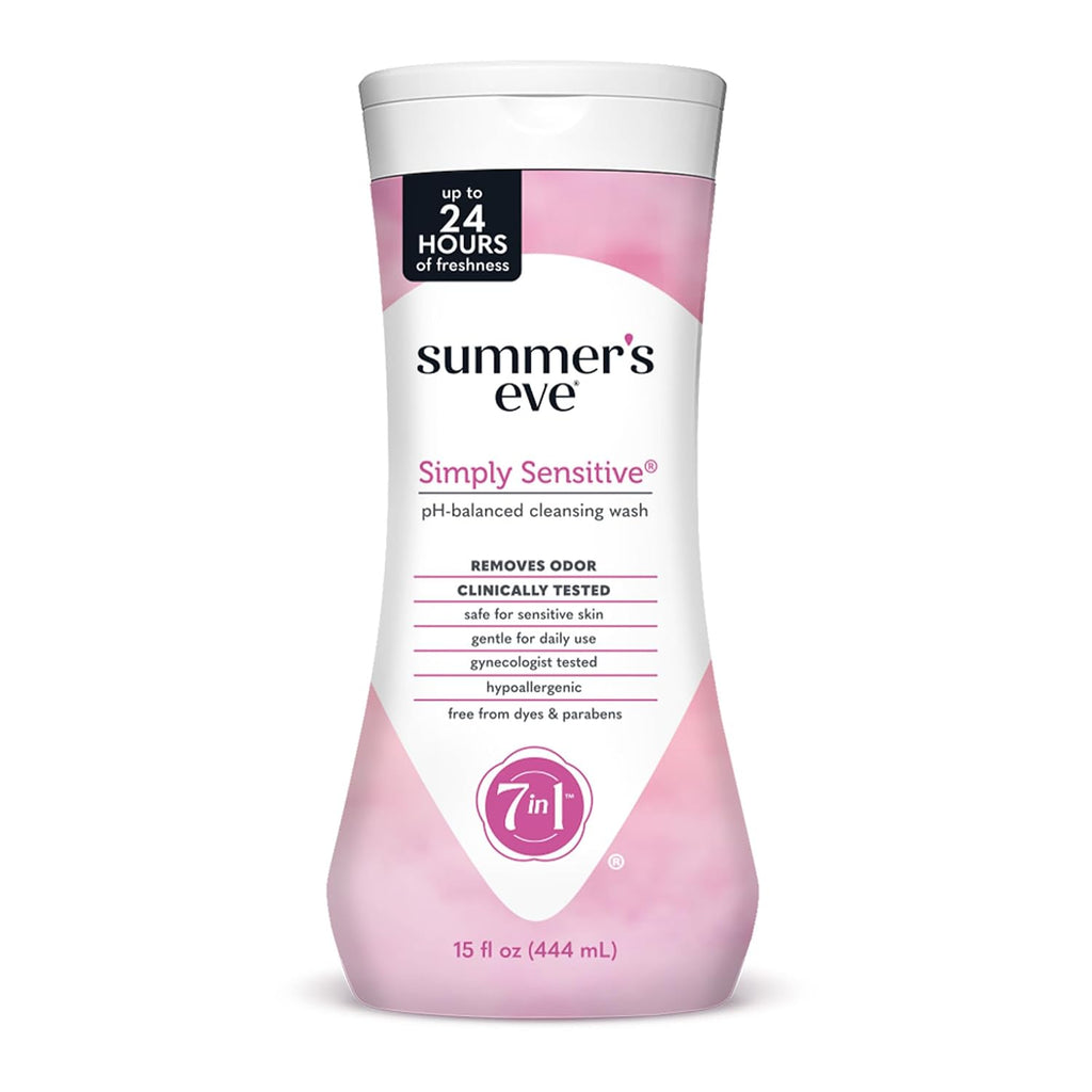 Summer's Eve All-Over Daily Feminine Wash, Simply Sensitive, 15 Fl Oz