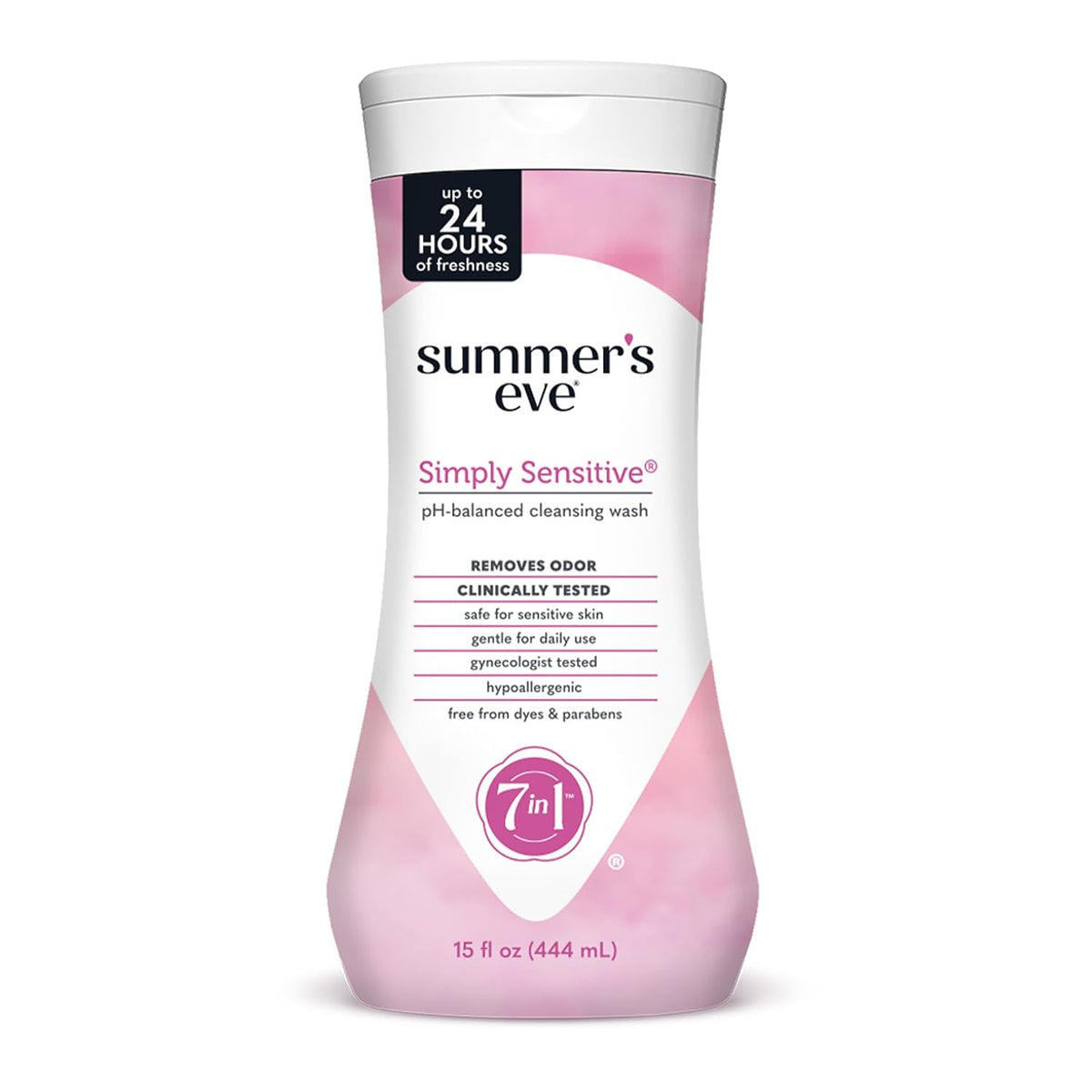 Summer's Eve All-Over Daily Feminine Wash, Simply Sensitive, 15 Fl Oz