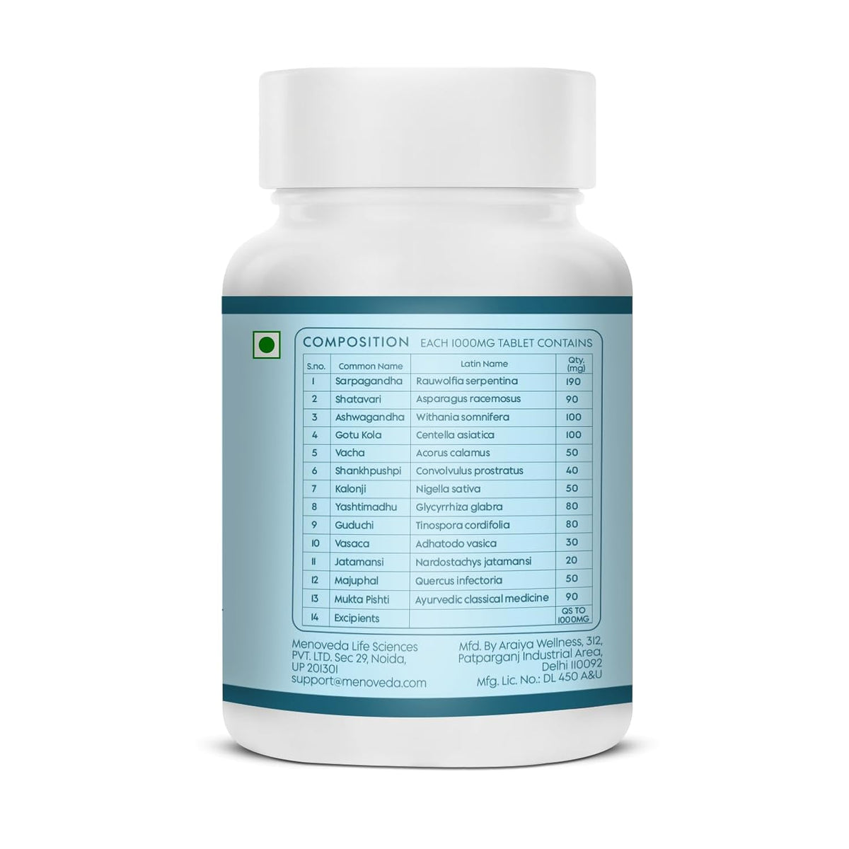 Menoveda Akira Menopause Support Supplement for Women – 60 Tablets | Hormonal Balance, Hot Flash & Night Sweat Relief, Mood, Sleep & Stress Support | Perimenopause & Menopause Vitamins for Women