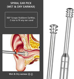 8 Pcs Ear Wax Removal Kit,Professional Double-Headed Ear Pick Earwax Removal Tools,316L Stainless Steel Ear Cleaner Curette with Cleaning Brush and Storage Box,Suit for Kid Adult(Silver)