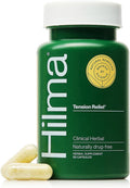 Hilma Natural Tension Relief, 50 Vegan Capsules | Occasional Head Discomfort and Stress Relief Supplement with Magnesium Glycinate, Willow Bark, Boswellia, and Feverfew