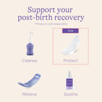 Lansinoh Postpartum Maxi Pads Bundle, 40 Count, Heavy Absorbency Overnight Pads with Wings, Includes 2 Sizes for Extra Protection, Postpartum Essentials