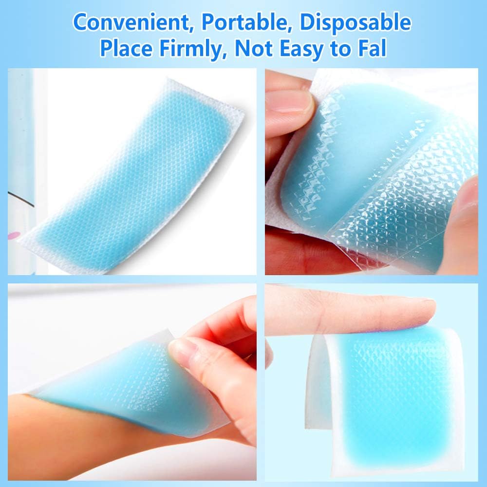 EASYEAH Cooling Patches for Fever Discomfort & Pain Relief, Pack of 12