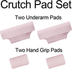 Crutches Padding Comfy Crutch Pads For Armpits And Hand Grips | Crutches Accessories Crutch Pads Crutch Cushions Strong Cushioning Soft Pads For Crutches Machine Washable Moisture Wicking