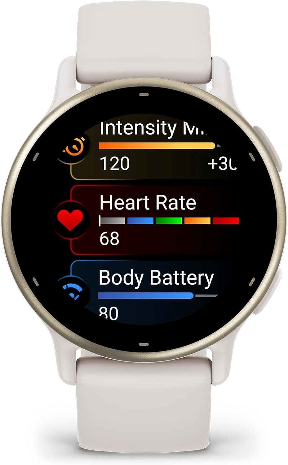 Garmin vívoactive® 5, Health & Fitness GPS Smartwatch, 42mm, Ivory | 24/7 Health Monitoring, Built-In Sports Apps, Sleep Coach, Body Battery™ Energy Monitoring, Workout Benefit & Recovery Time