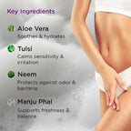 Aloezy Intimate Wash for Women with Lactic Acid | pH Balanced Feminine Hygiene Wash | Helps Reduce Itching, Dryness & Odor | Daily Intimate Care for Sensitive Skin | 100% Ayurvedic | 100 ml