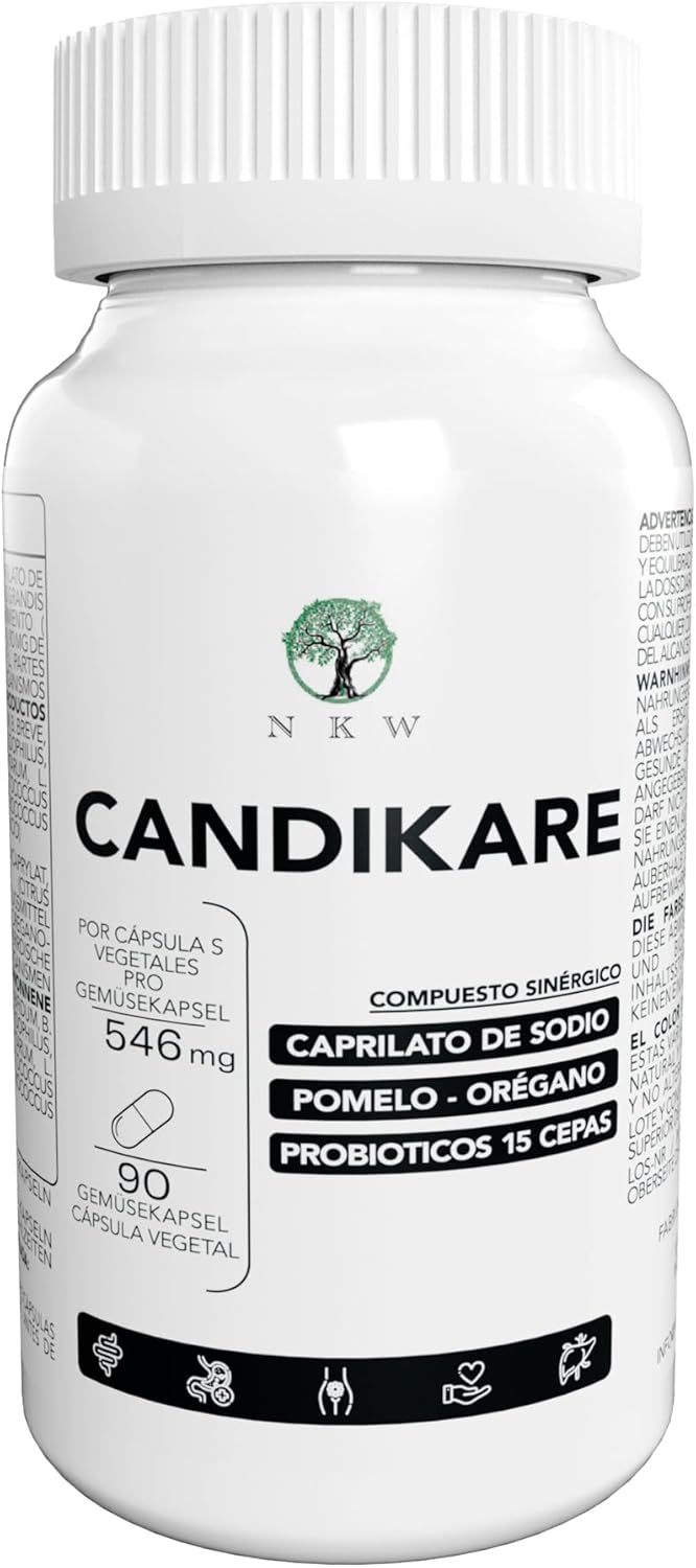 2 in 1 Probiotics Women and Men + Antifungal for Candidiasis Treatment Women | Combat Candida Fungus | Improve Microbiot and Intimate Flora | Sodium Caprylate Grapefruit Oregano Probiotic 15 Strains
