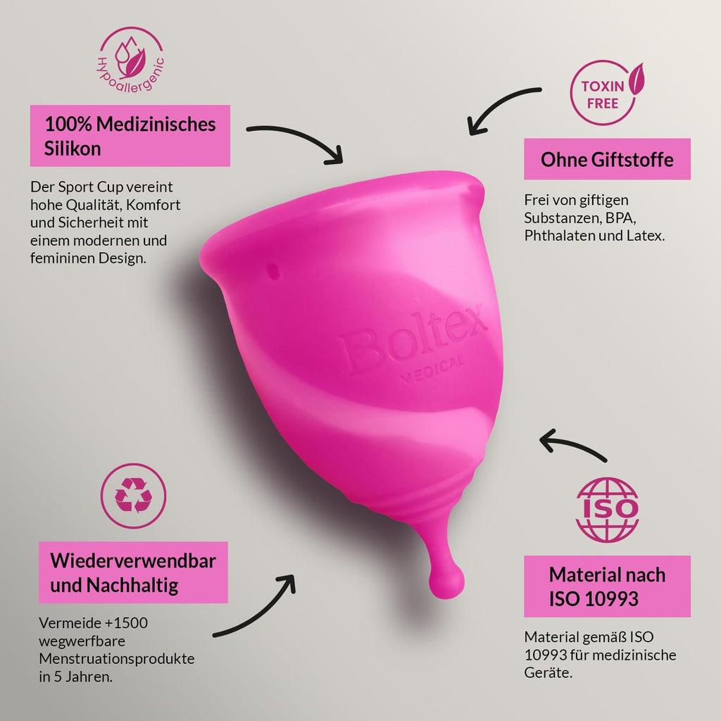 Sport Menstrual Cups and Discs Sterile