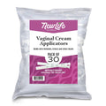 Disposable Plastic Vaginal Applicator Pack: Hygienic Threaded Injector to Fit Preseed Lubricant, Estrace, Personal Lube and OTC Gel or Cream Products - With Dosage Measurements - 30 Pack