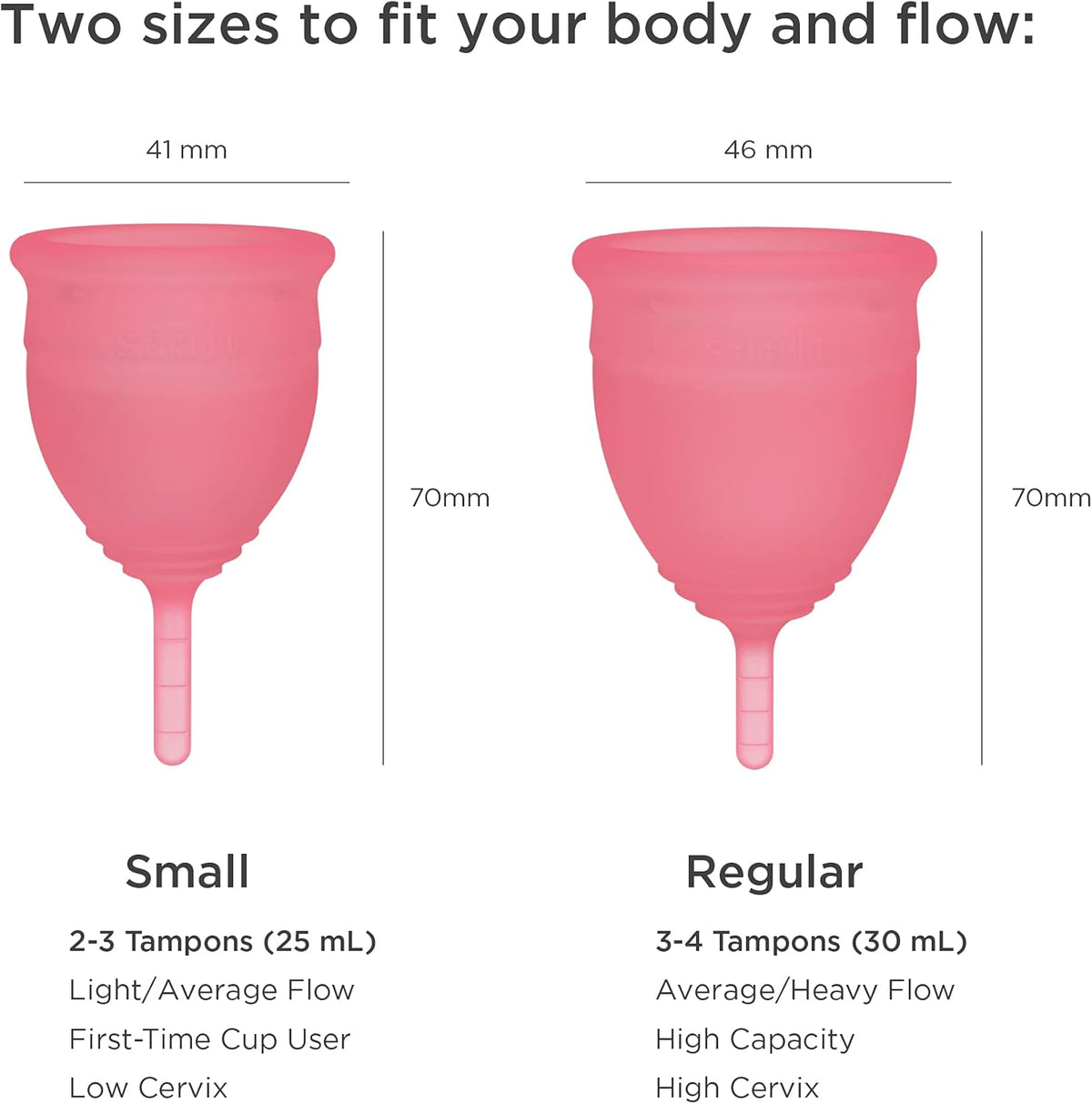 Saalt Menstrual Cups and Discs Reusable Silicone