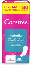 Carefree Panty Liners Fragrance-Free 80 pieces