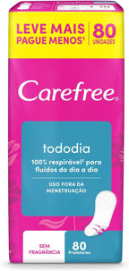 Carefree Panty Liners Fragrance-Free 80 pieces