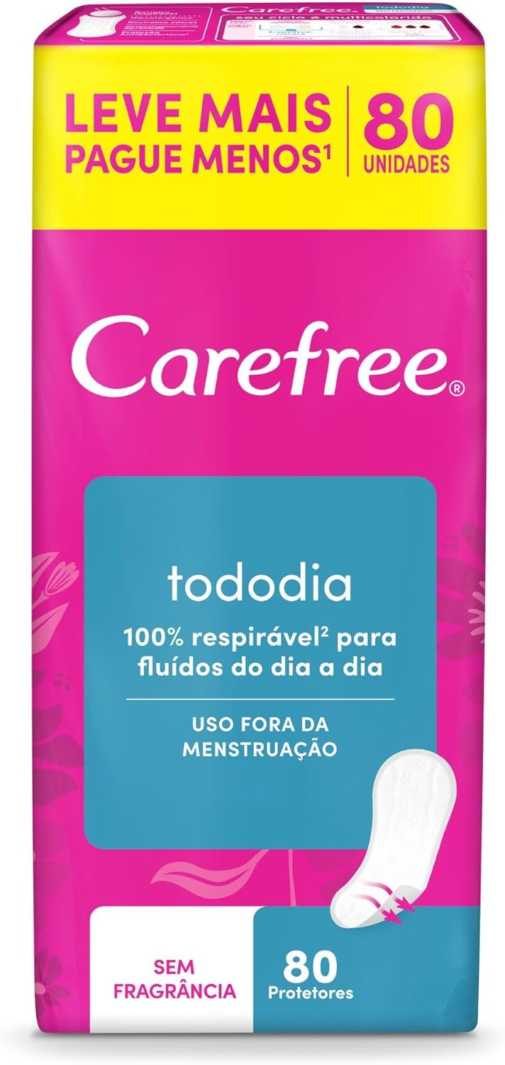 Carefree Panty Liners Fragrance-Free 80 pieces