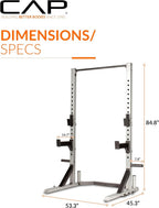 CAP Barbell FM-8000F Deluxe Power Rack Color Series