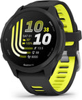 Garmin Forerunner® 170, GPS Running Smartwatch, Advanced Training Metrics and Recovery Insights, Black with Black/Amp Yellow Band