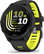 Garmin Forerunner® 170, GPS Running Smartwatch, Advanced Training Metrics and Recovery Insights, Black with Black/Amp Yellow Band