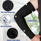 beister Medical Compression Arm Sleeves for Men Women（Single）, 20-30 mmhg Full Arm Support for Pain Relief, Lymphedema