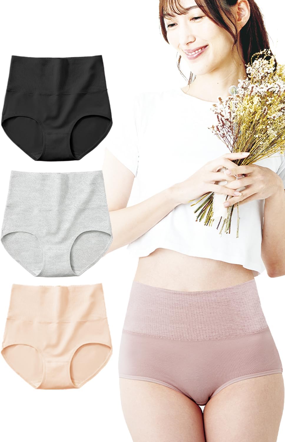 Lino Ulu 3 Underwear and Base Layers 100% Cotton High Waist