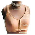 Sugar Shell | Firefly Mastectomy Bra (Front Open, Full Coverage, Moulded Cup, Non-Wired, Non-Padded, Without Prosthetics) | for Post Surgery, Cancer Bra | Pack of 1
