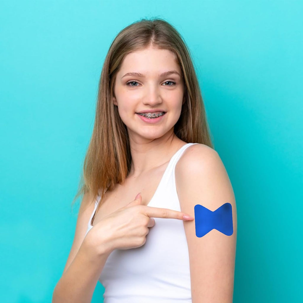 160Pcs Blue Metal Detectable Waterproof Adhesive Bandages 1.75" X 2" Butterfly Shape Food Service Blue Bandages with Quilt-Aid Pad for Catering First Aid and Wound Care Supplies