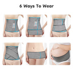 Postpartum Recovery Belt for Women - Adjustable Abdominal Binder & Pelvic Support, Breathable Bamboo Belly Wrap for C-Section & Natural Birth, Post-Pregnancy Tummy Control, Back Pain Relief & Waist Shaping (M)