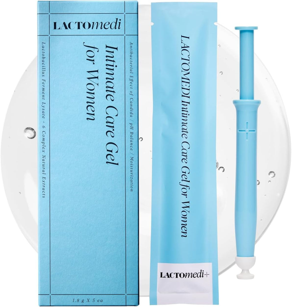 LACTOMEDI Intimate Care Gel | Intensive Care Package | Vaginal Probiotics Applicator | Yeast Infection Care | BV Care for Women | pH Balance Gel | Itchiness and Unpleasant Odor (1box x 5pcs)