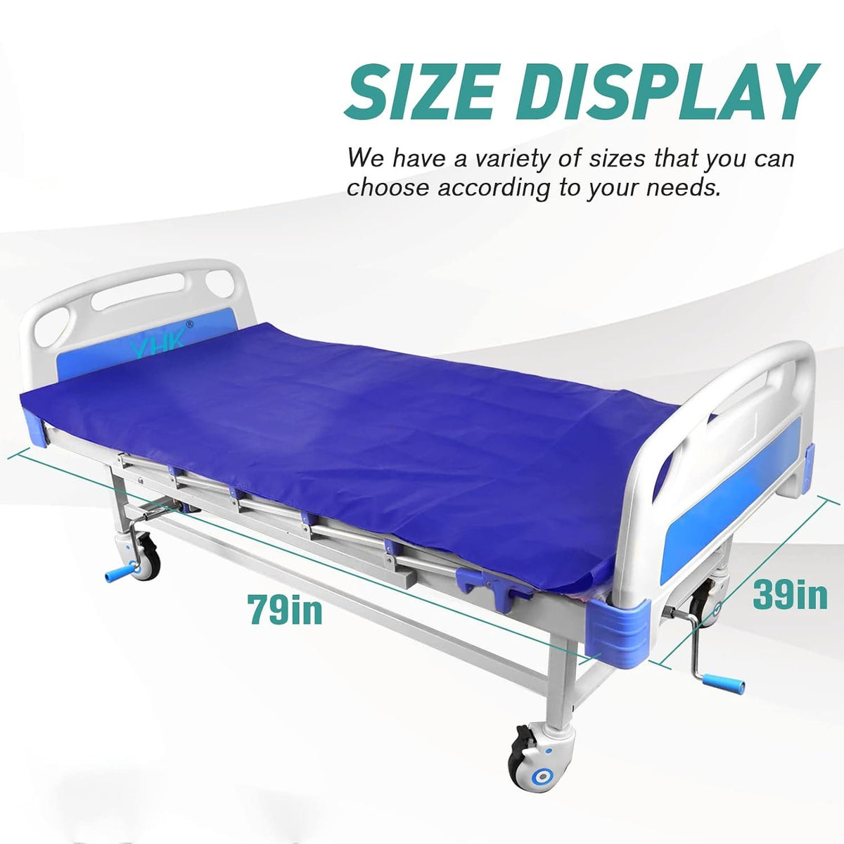 YHK Tubular Slide Sheet for Patient Transfer, Sliding Draw Sheets to Assist Moving Elderly,Slides for Cars, Hospital Bed, Home Care(Blue, 39"x79"(100x200cm)