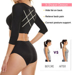 Arm Shaper Tops for Women Arm Compression Sleeves Post Surgery Front Closure Bra Shapewear Posture Corrector Tank Top