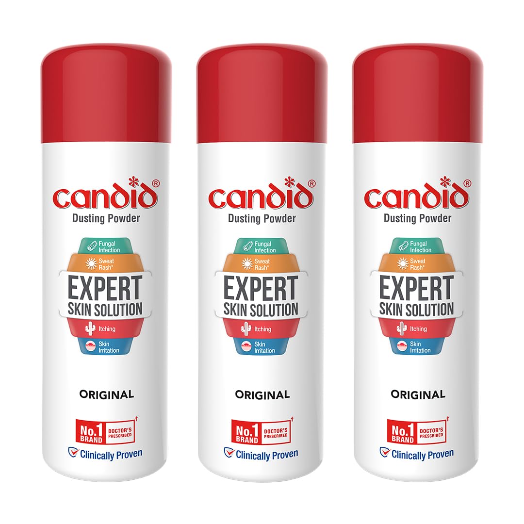 Candid Dusting Powder | Doctor's Prescribed No.1 Brand | Prevents & Treats Fungal Infection, Sweat Rash, Itching, Redness & Skin Irritation | Clinically Proven | 250g