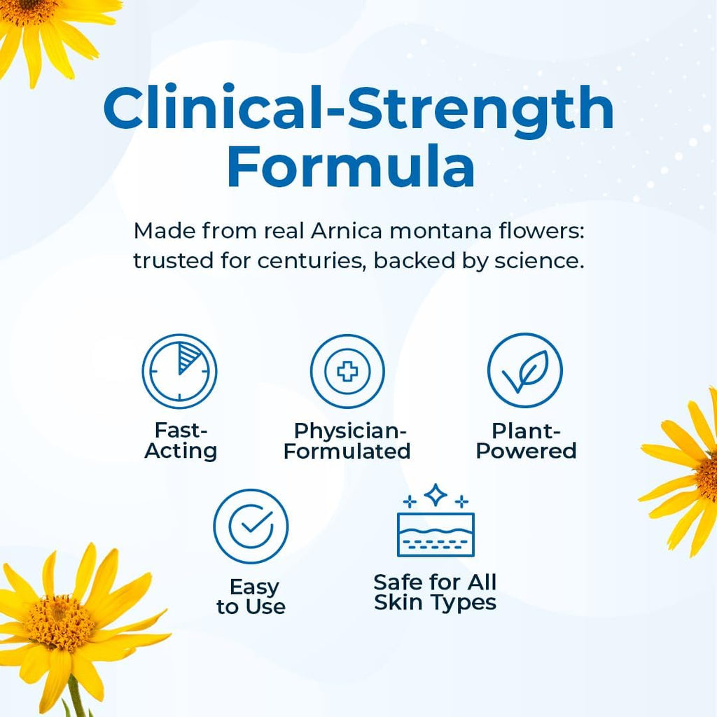 VitaMedica Arnica Tablets & Gel Bundle - 150 Tablets + 3 oz Gel | Support for Bruising, Swelling & Soreness, Rapid-Dissolve 30X Tablets + Water-Based Topical Gel, Plant-Based