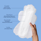 Absorventes Sanitary Pads Fragrance-Free 100% Cotton