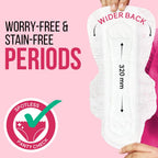 everteen Sanitary Pads XXL for Women 80 Pads, Cotton Soft Sanitary Napkin XXL 320mm, Extra Long Pad for Heavy Flow, Wider Back Coverage for No Stains, Rash Free 8 Layer Protection (40 Pads Each) Pack of 2