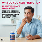 Carbamide Forte Probiotics Supplement 50 Billion CFU Gut Health Supplements with Probiotic | Gut Cleanse with Prebiotics and Probiotics – 60 Capsules
