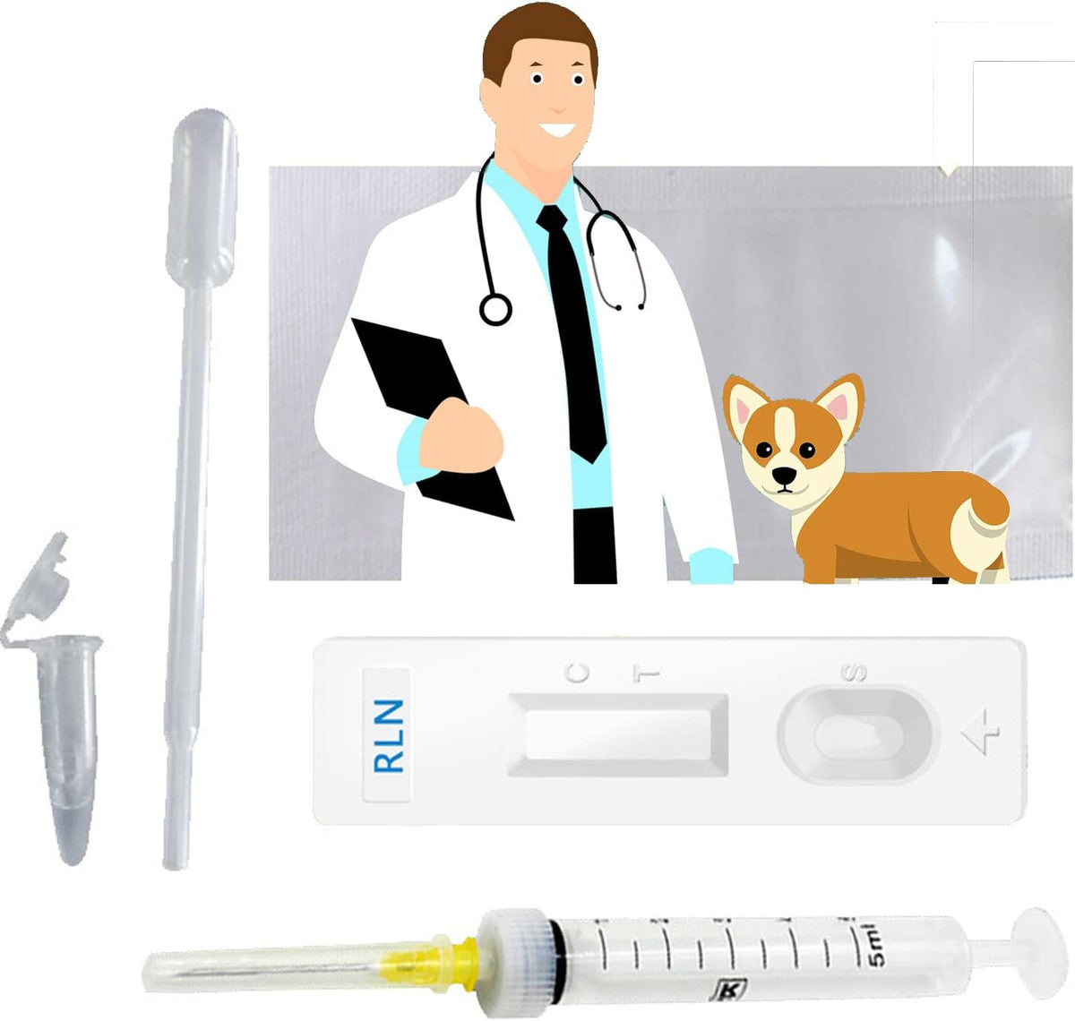 Dog Pregnancy Test Kit at Home Fast Accurate Detection Disposable Dog Pregnancy Test Strip