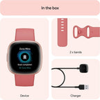 Google Fitbit Versa 4 Fitness Smartwatch - Pink Sand/Copper Rose