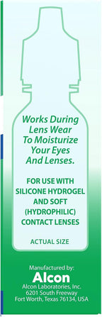 OPTI-FREE Puremoist Contact Lens Rewetting Drops, 12 mL