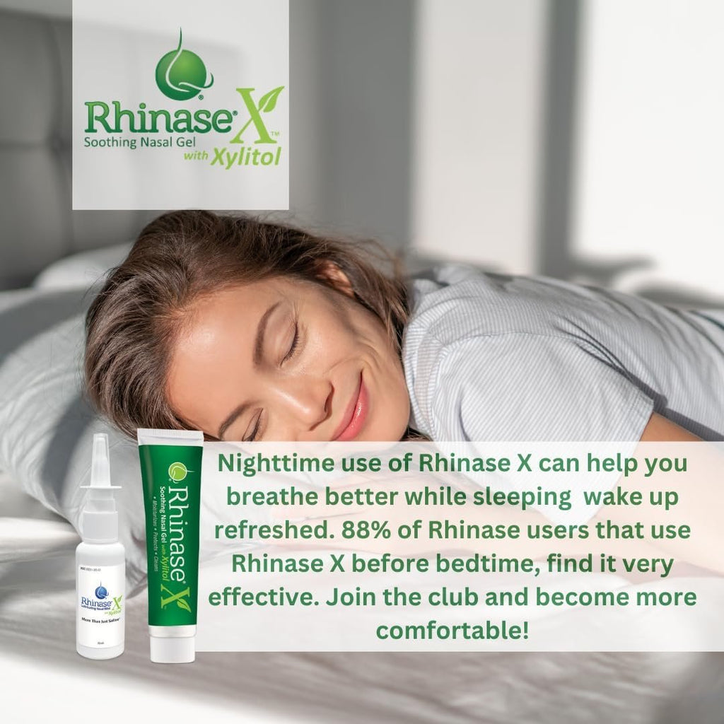 Rhinase X Allergy Relief Lubricating Nasal Gel – Dual Salt, Steroid-Free Formula for Moisture & Comfort | Ideal for Swimmers & CPAP or Oxygen Therapy Users | Safe for Children | 15g