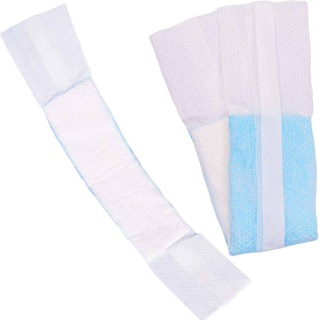 Vakly Postpartum Maternity Pads 3 x 20 in Extra Long (24 Pack) – Maximum Absorbency Heavy Flow Postpartum & Incontinence Pads with Tails, Ultra Soft Disposable Pads for New Moms