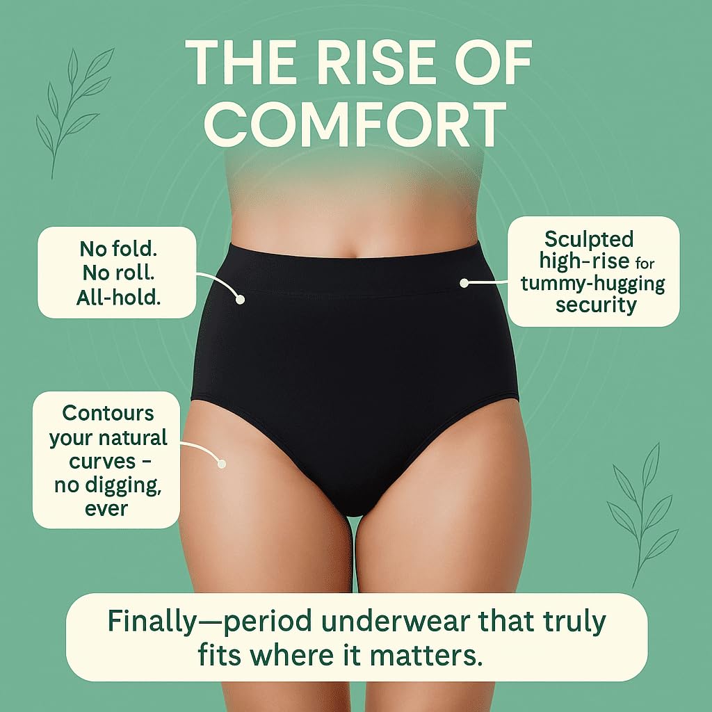FabPad Reusable High Waist Leak Proof Period Underwear, Urine Incontinence, Postpartum Panties