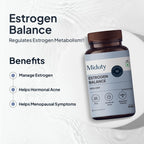 Miduty Estrogen Balance Supplement For Women | Helps in Period & PMS - 60 Capsules