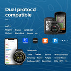 HS500 Heart Rate Monitor, Heart Rate Sensor Chest Strap, Protocol ANT+/Bluetooth, 800h Battery, IP67 Waterproof, Compatible with iOS/Android APPs
