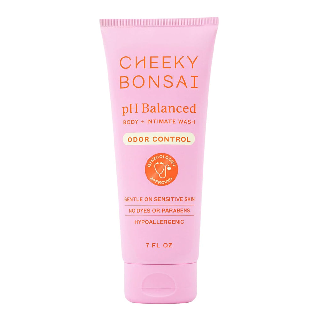 Cheeky Bonsai pH Balanced Feminine Wash for Women - Removes Odor - Gentle on Sensitive Skin - No Dyes or Parabens - Hypoallergenic - Gynecologist Approved (7 Ounces)