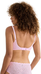 Sloggi Zero Feel Bliss The Up P Bra Padded Bra, Floral Pink, M Women