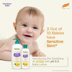 Himalaya Baby Lotion with Pure Cow Ghee 400ml | ph 5.5 | Aloe vera | Safe for newborns | For baby's sensitive skin safe from day 1| No Parabens | No Phthalates | No Mineral Oil | No Synthetic color | Pediatrician evaluated