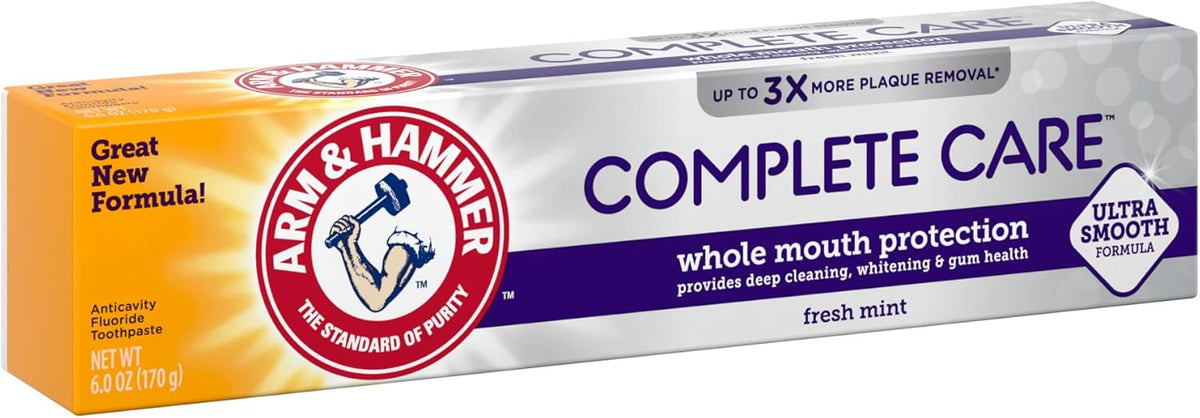 ARM & HAMMER Complete Care Toothpaste, Fresh Mint, 6.0 oz