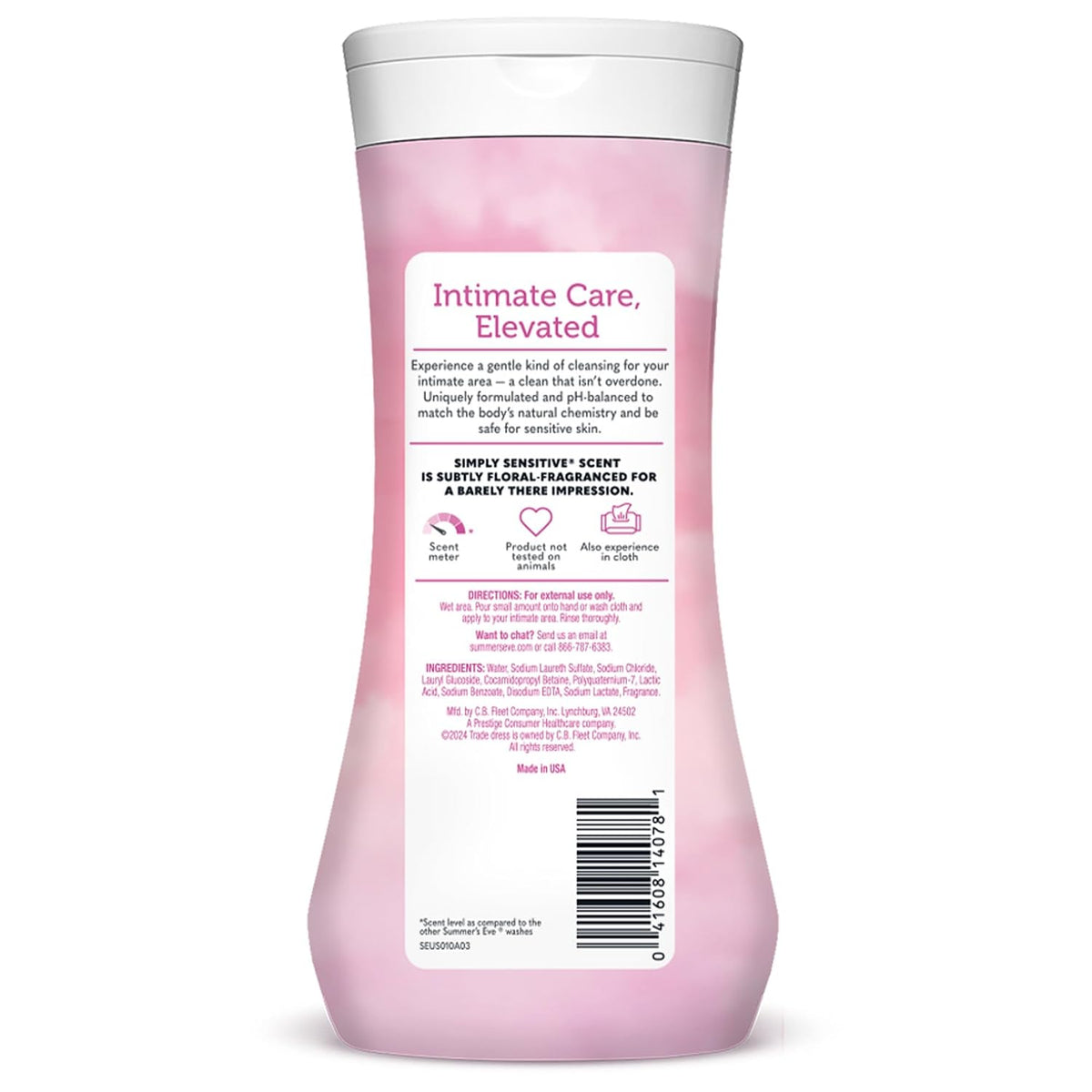 Summer's Eve All-Over Daily Feminine Wash, Simply Sensitive, 15 Fl Oz