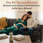 B-Arm Self Insemination Dual Kit (Pack of 4) with 2 Bulb Dispenser, 2 Tube Applicator, 2 Dispenser & 4 Collection Cups |At-Home IVI Kit for Couples Trying to Conceive to Support Fertility & Natural Pregnancy
