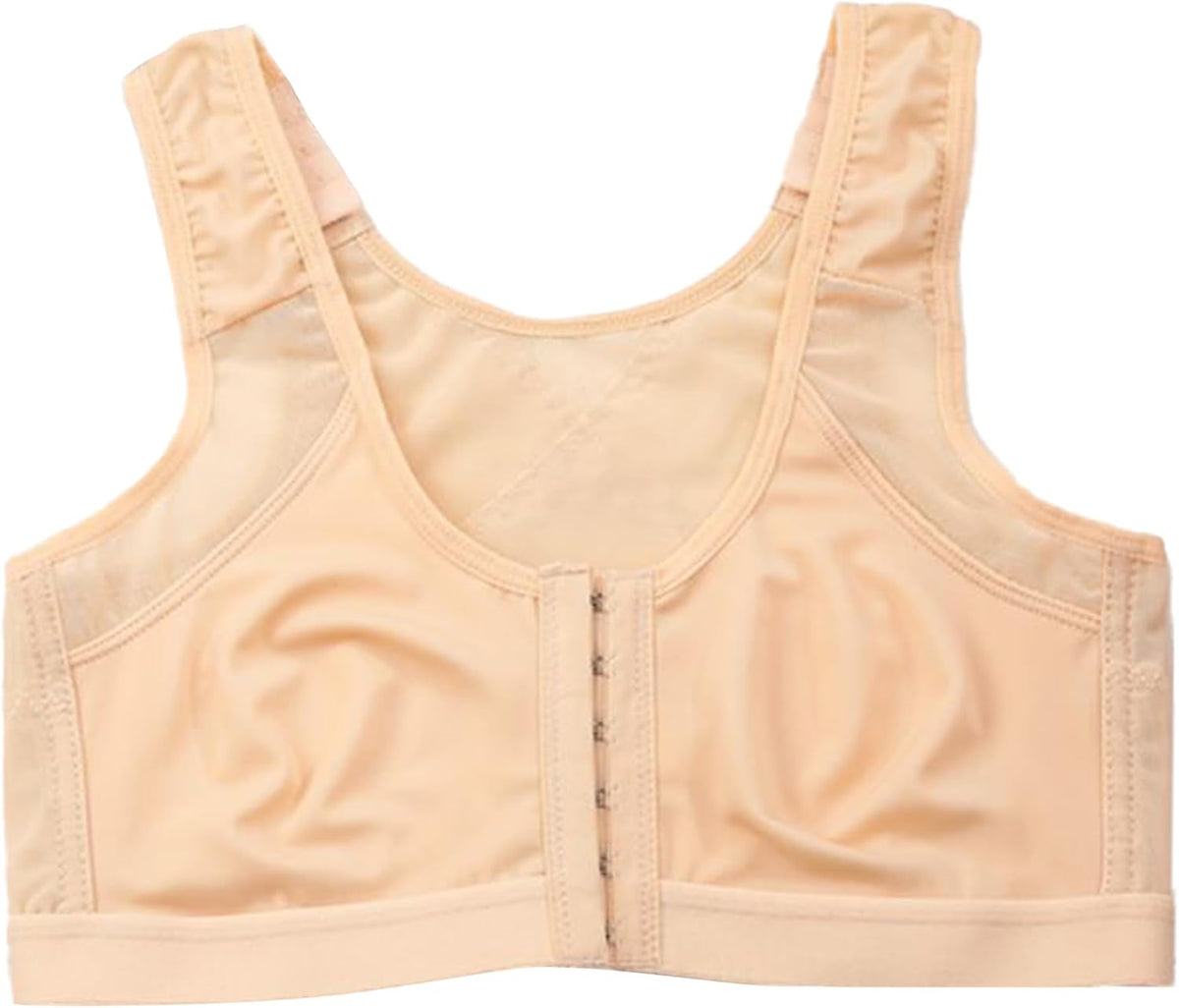 Dress Cici Front Hook Surgery Bra, Shapewear Non Padded Bra for Large Breast, 1 Pack