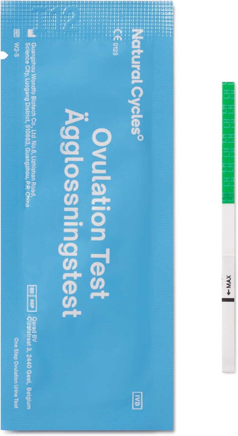 Natural Cycles Ovulation Test Strips 15 Count - 99% Accurate LH Tests | LH detection • At-home fertility testing • Easy-to-read strips • Identifies fertile window • 15 test strips • 99% accurate