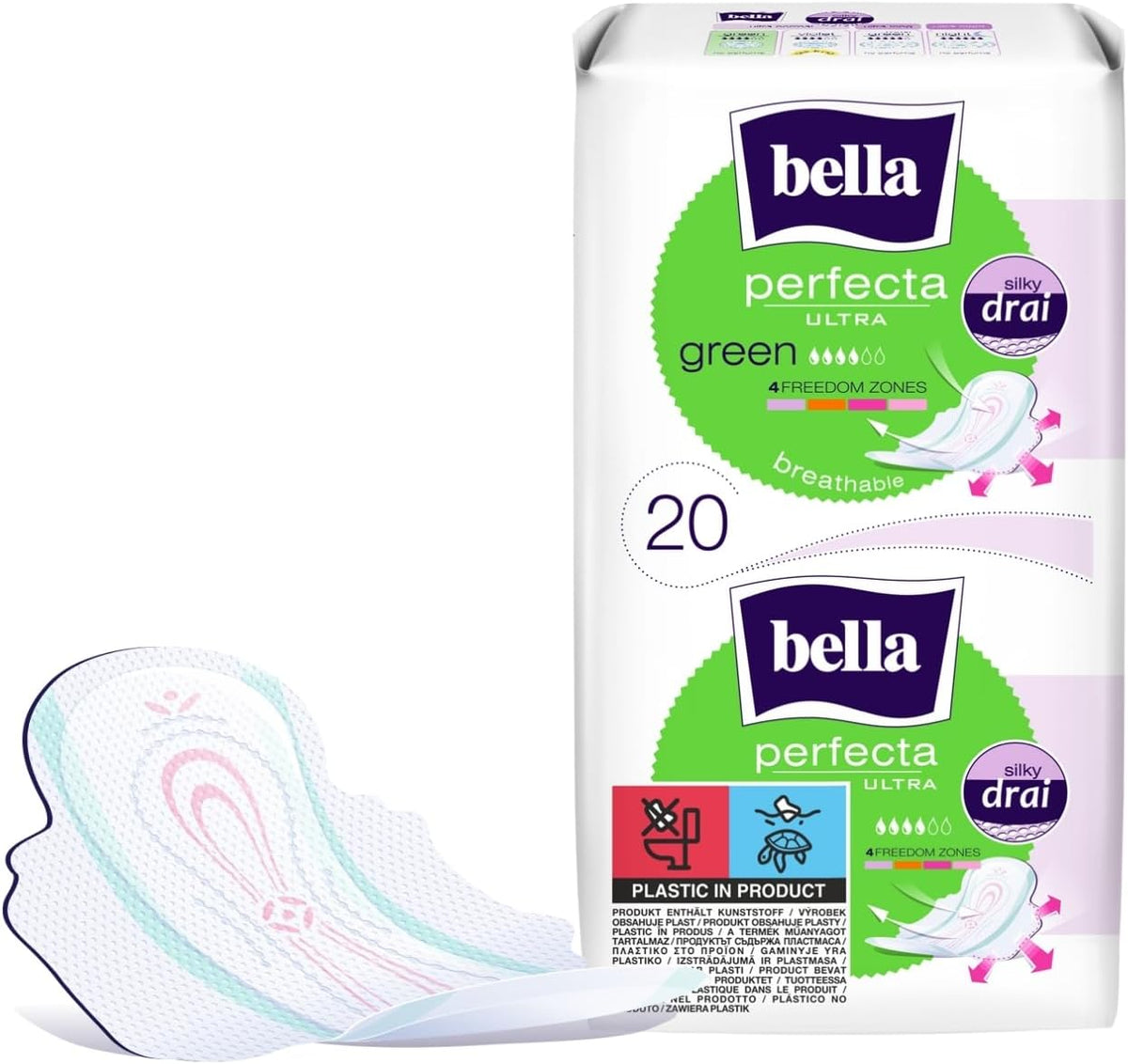 bella Sanitary Pads Breathable 20 pieces